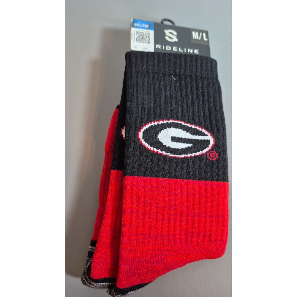 Georgia Bulldogs Strideline Mens Socks M/L NEW C135662